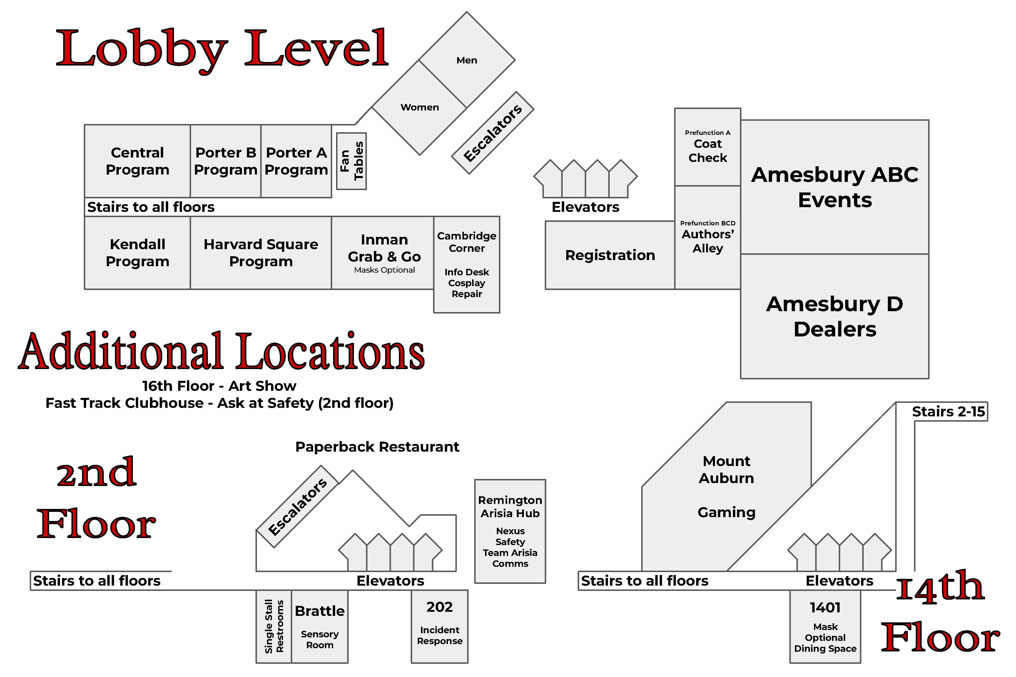 map for 2026 locations at the Hyatt